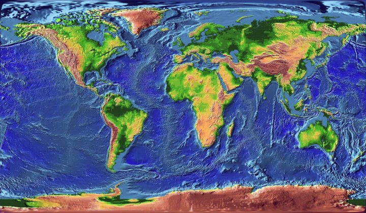 Seajester Topographic Map World And Ocean Floor